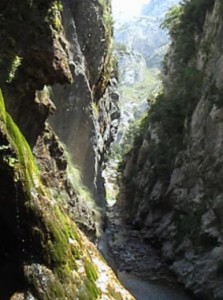 Ruta del Cares en los Picos de Europa entre Asturias y León